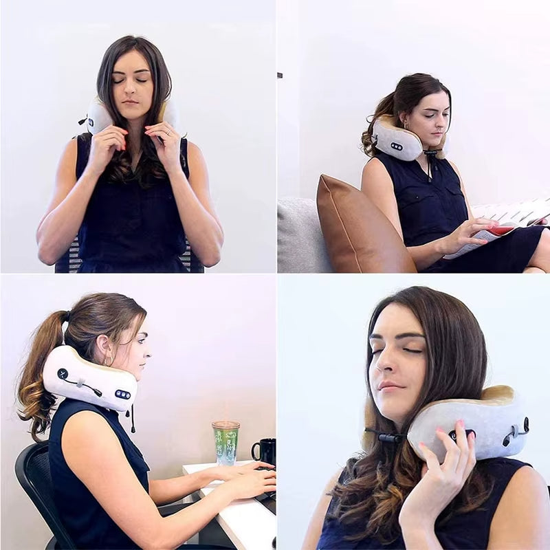 PureRelax Neck Pillow – Masaj si Confort la Indemână!